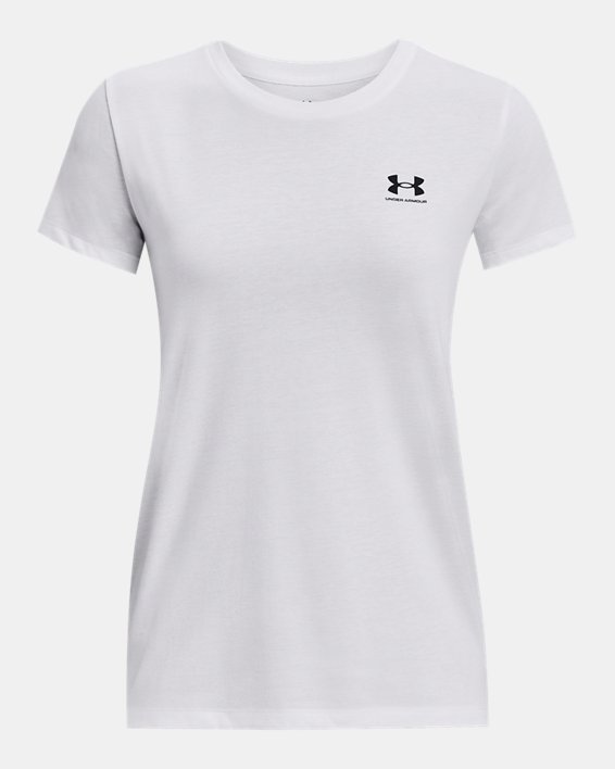 Camiseta de manga corta UA Sportstyle Left Chest para niño, White, pdpMainDesktop image number 4